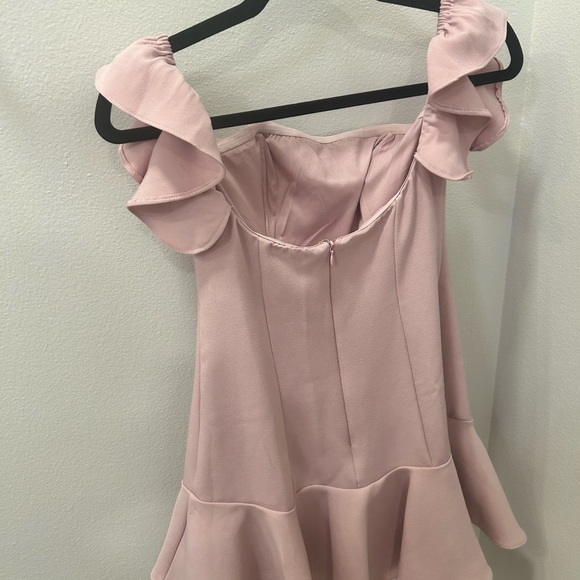 NWOT Here Comes the Sun Pink Ruffle Mini Dress - Picture 3 of 3